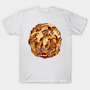 Champagne Abstract Wave of Thoughts No 1 T-Shirt